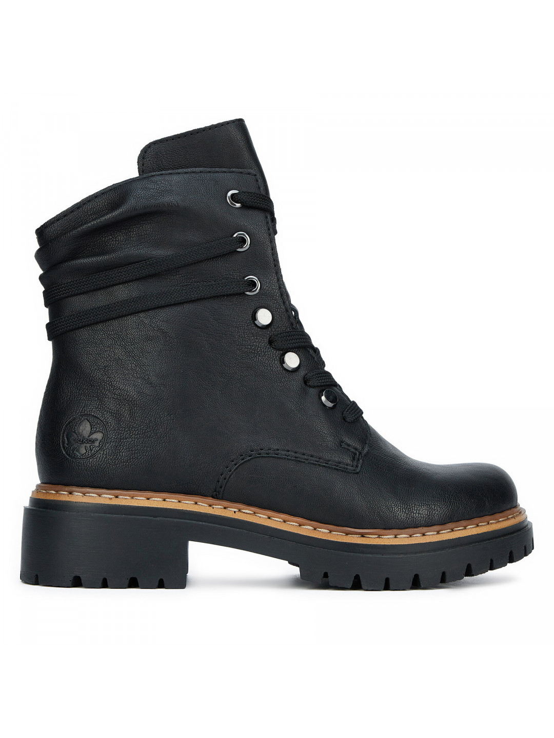 Polokozačky Rieker 72621-00 Černá